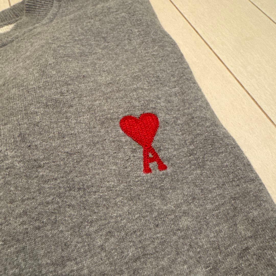 ami グレー トレーナー ハート刺繍　アミパリス　アミ