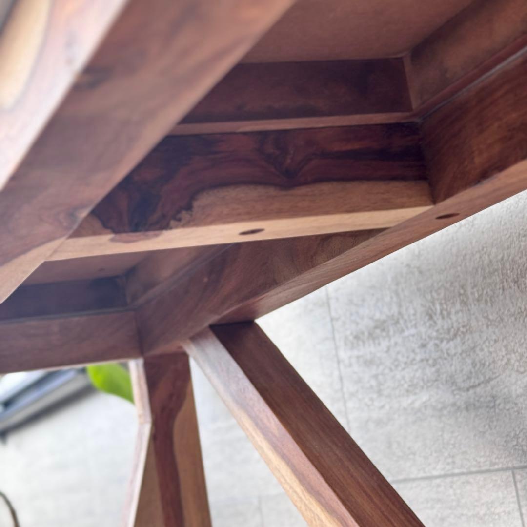 WTWマーベリックス◆コンソールテーブル机デスク◆アルミ木製天然ウッド