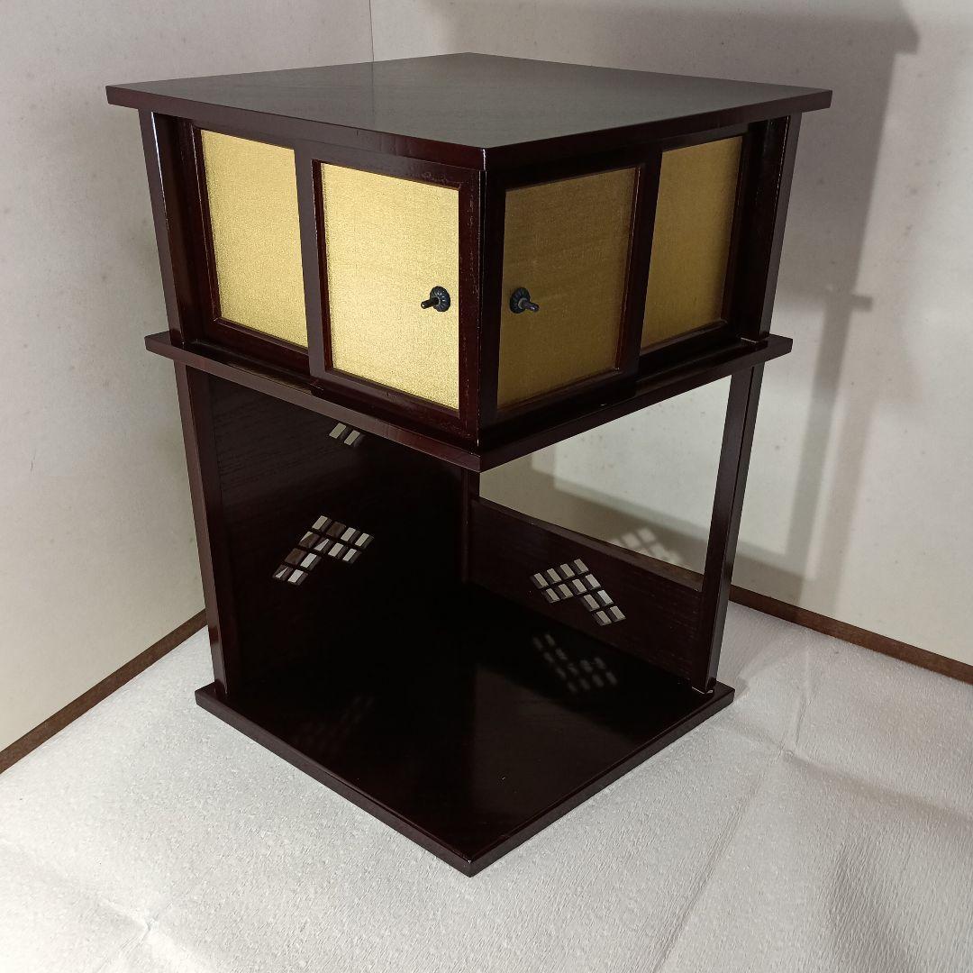 茶道具　徒然棚　裏千家淡々斎好写し　平安光入造　組立式　共箱