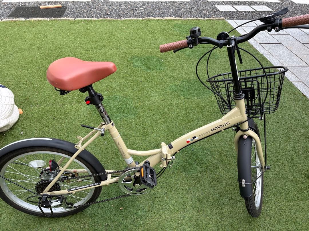 幸さま専用　折り畳み自転車　MYPALLAS(マイパラス)　20インチ　キャメル