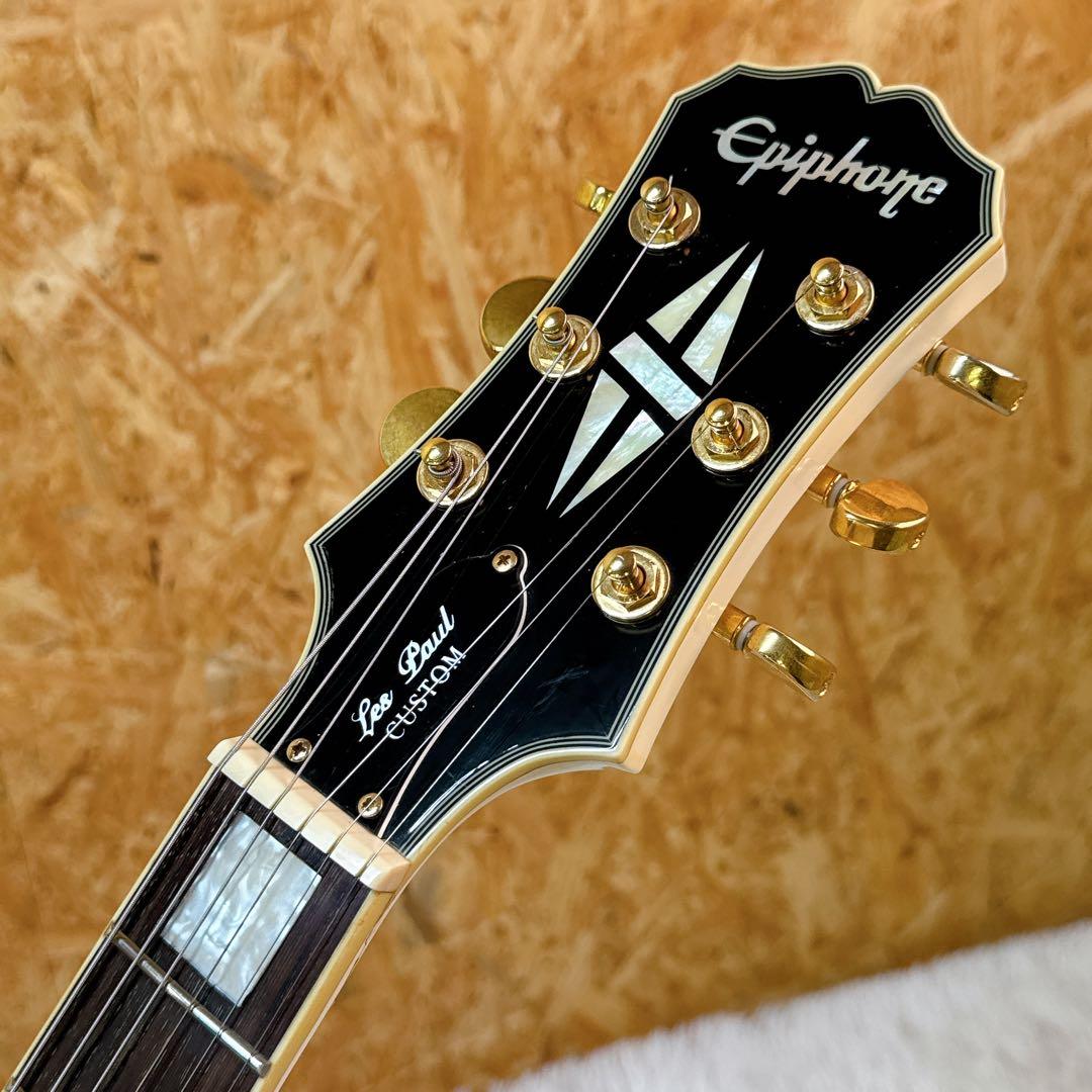 EPIPHONE レスポールカスタム ホワイト 訳アリ エピフォン