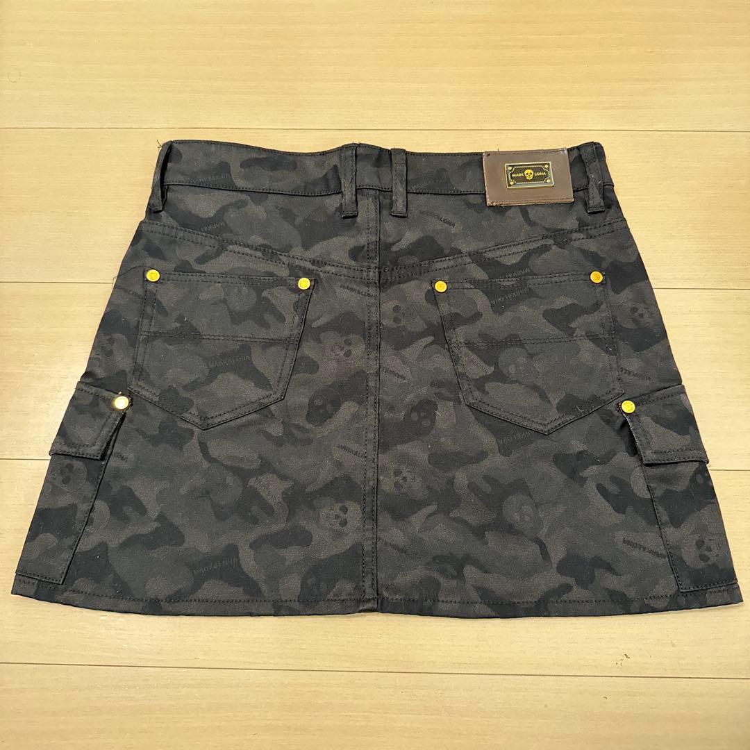 MARK & LONA カモフラージュ柄 スカート 黒