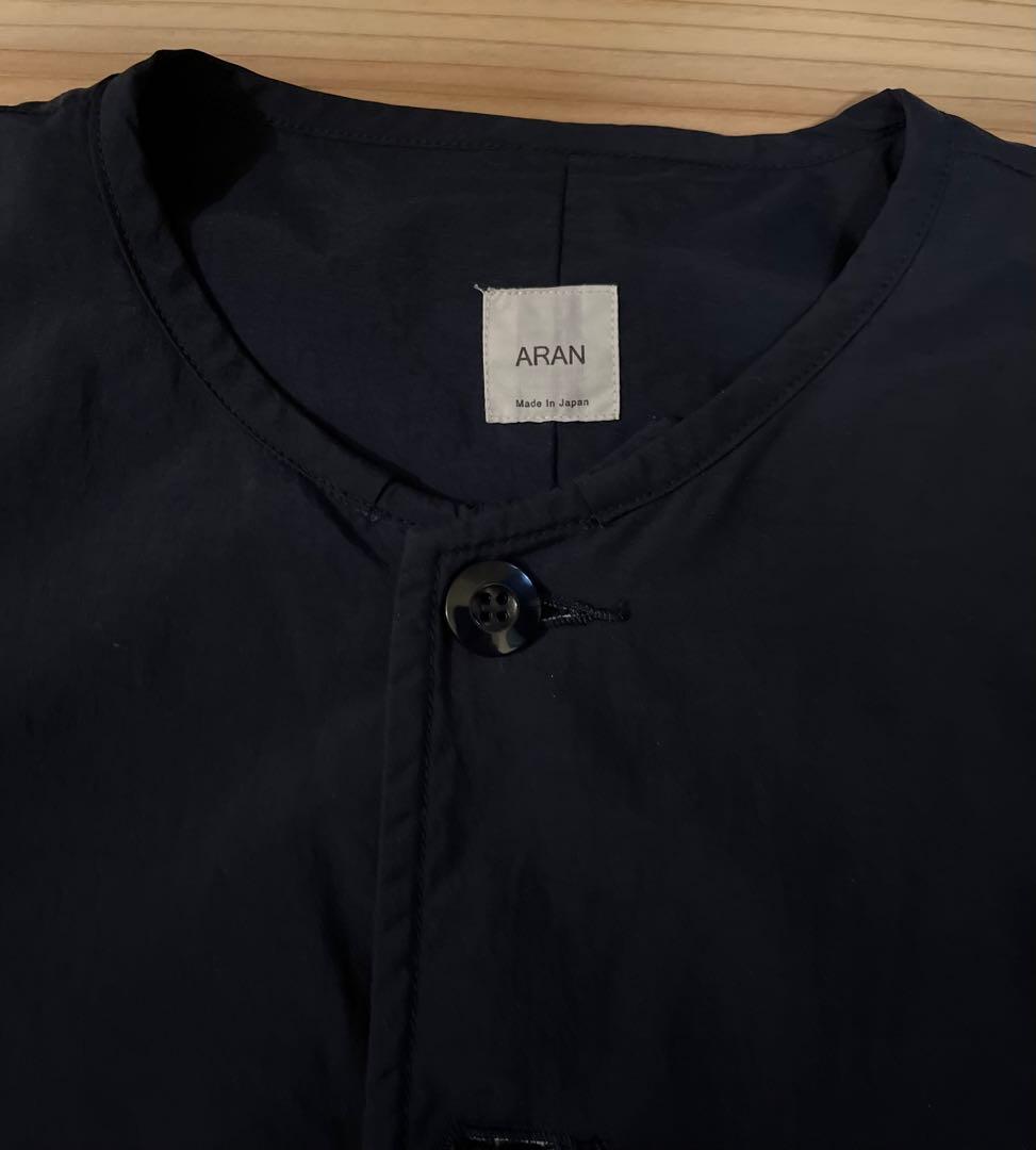 ARAN ナイロンタフタ ライナーベスト ネイビー サイズ3
