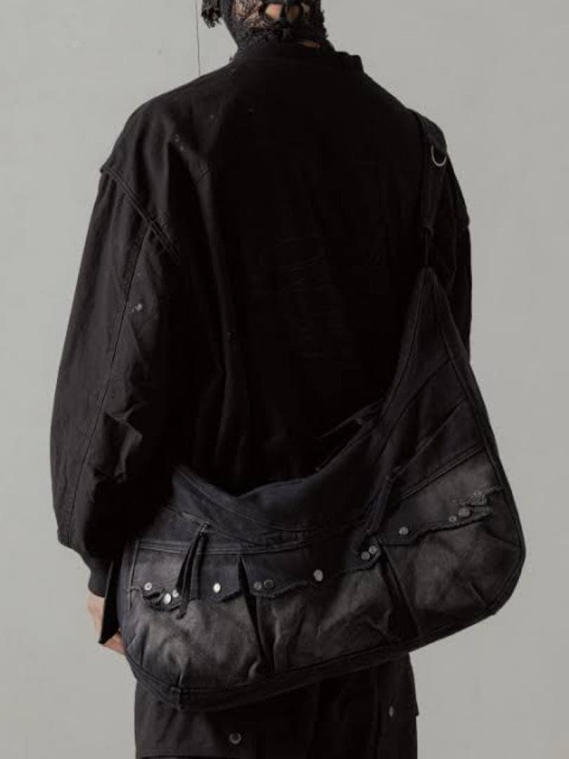 Professor.E パラシュート ショルダーバッグ Washed Black