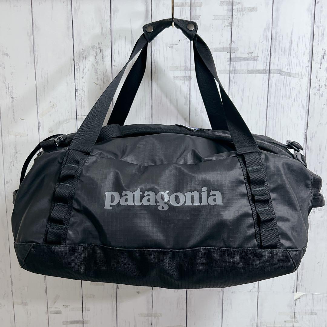【美品】パタゴニア ブラックホールダッフル 40L 黒 ボストン リュック 人気
