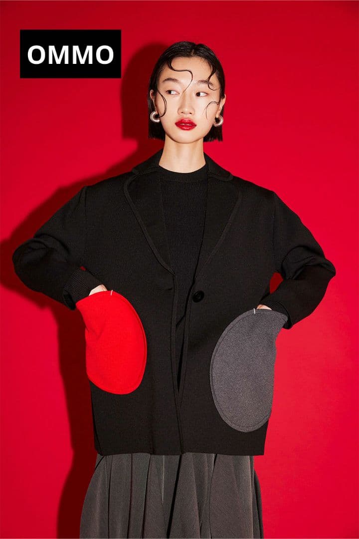 【seyumama プロフ必読下さい】OMMO ニットジャケット ブラック