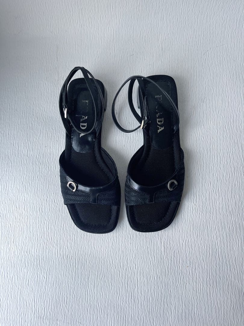 PRADA プラダ　ストラップサンダル 2000SS 黒 アーカイブ　36