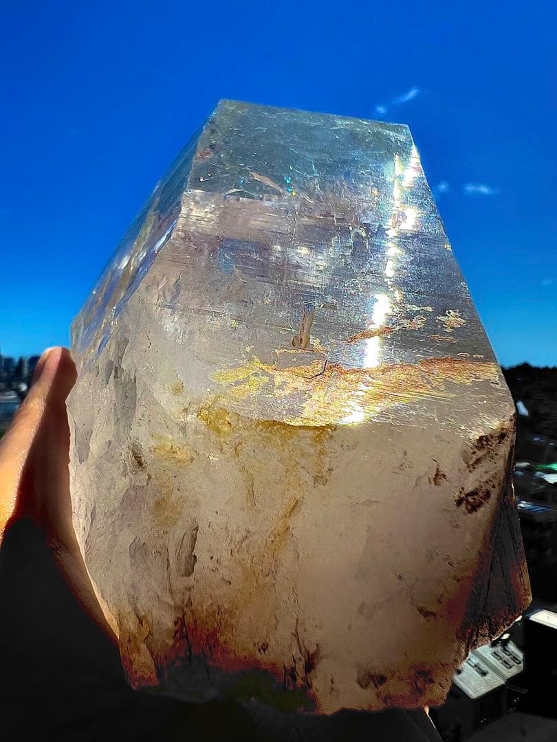 特別価格✨美✨希少✨特大１kgAAAAAマニハール水晶 カテドラル✨虹の泉神殿