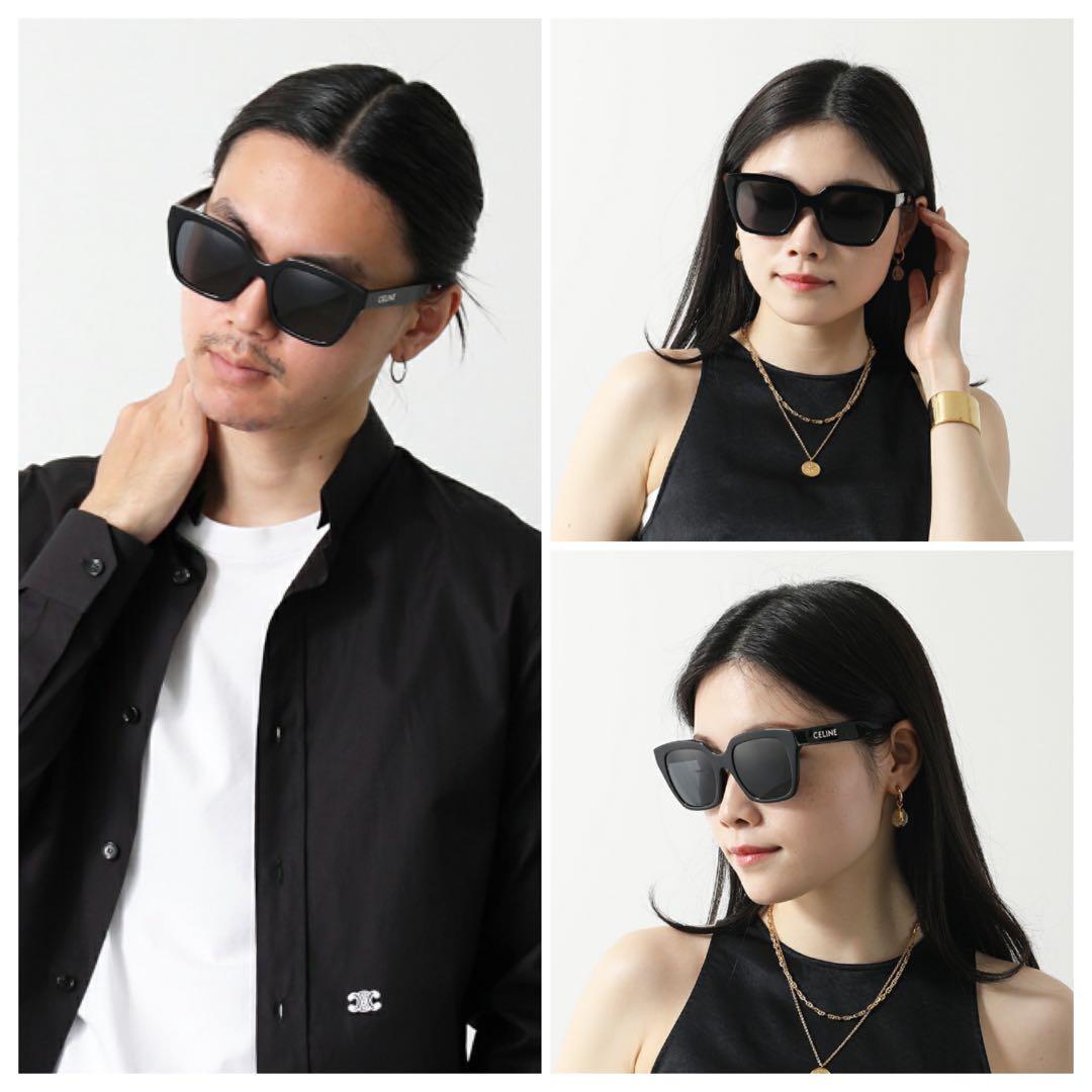 セリーヌ［モノクローム］サングラス　メガネ　紫外線カット　ブランドロゴ　男女OK