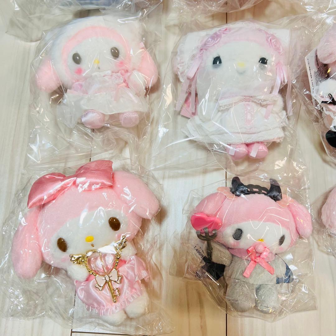 新品未使用　お顔厳選　27点　サンリオ　マイメロディ　ぬいぐるみ　マスコット