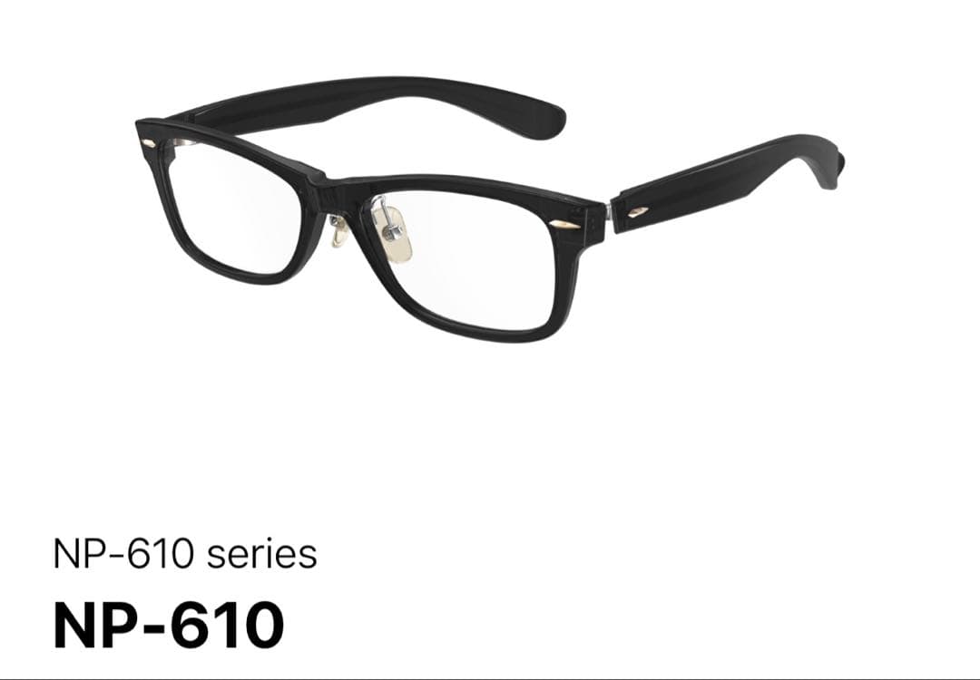 美品　999.9 フォーナインズ　NP-610 クリアブラック