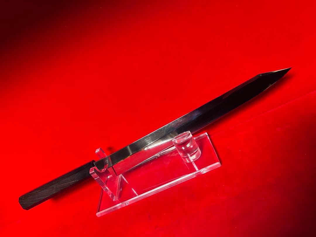 01561 包丁　剣型切付　尺　鬼反り　鏡面仕上げ　切味抜群　箱付　未使用品