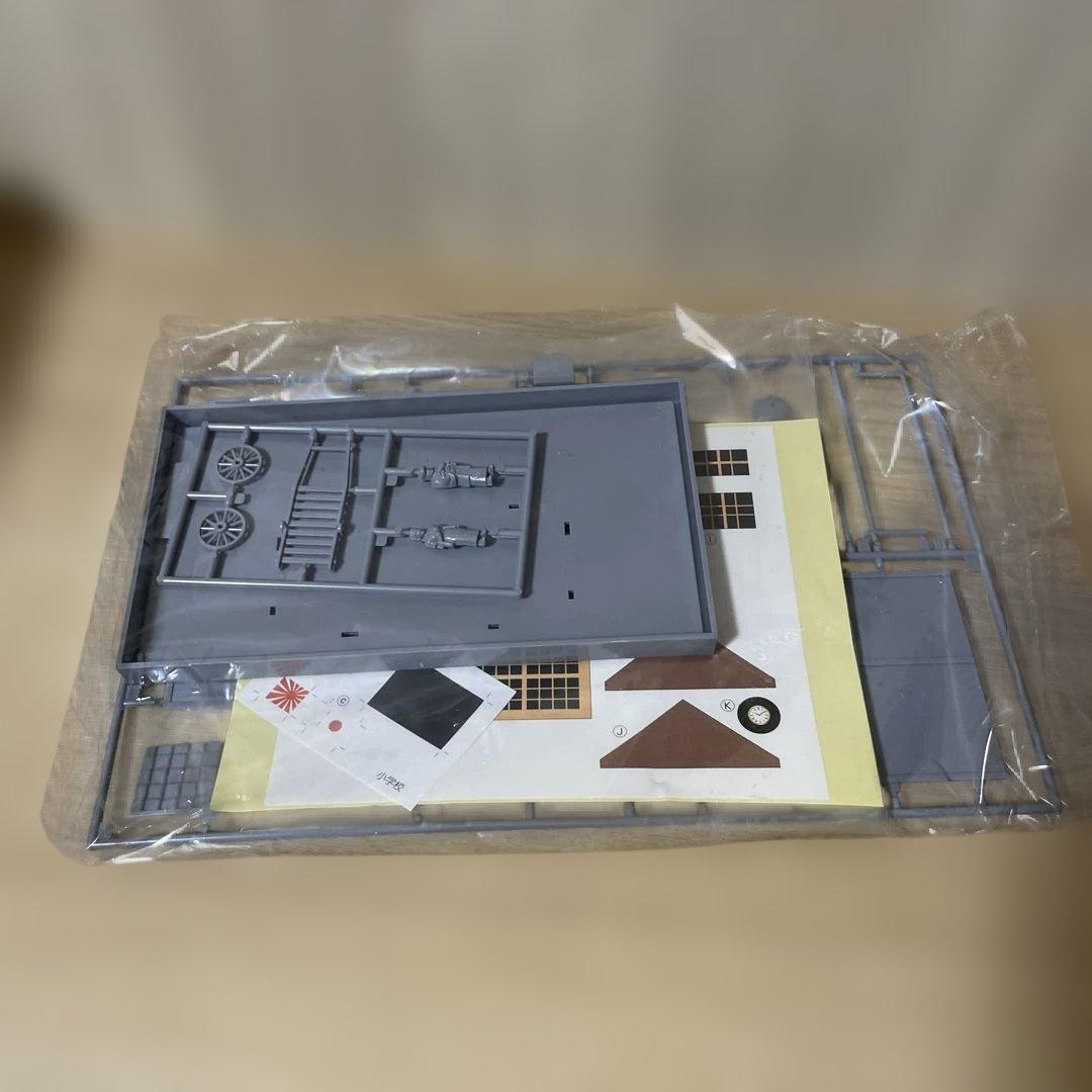 昭和レトロ 時代画報シリーズ 情景プラモデル小学校 映画劇場2点未組立Ln594