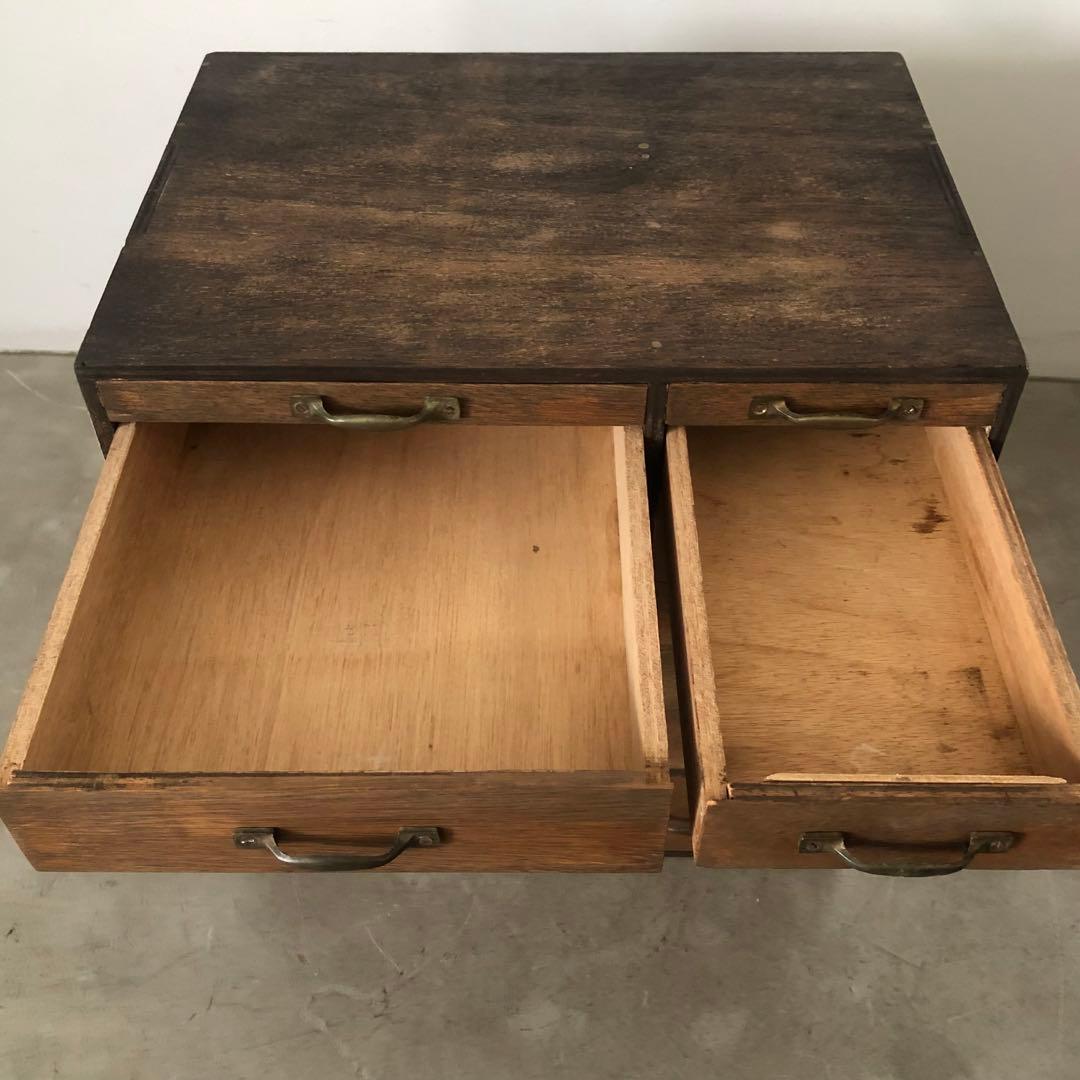 レトロ　アンティーク　昭和　古道具　古家具　古民家　薬棚　薬箪笥　抽斗　引き出し