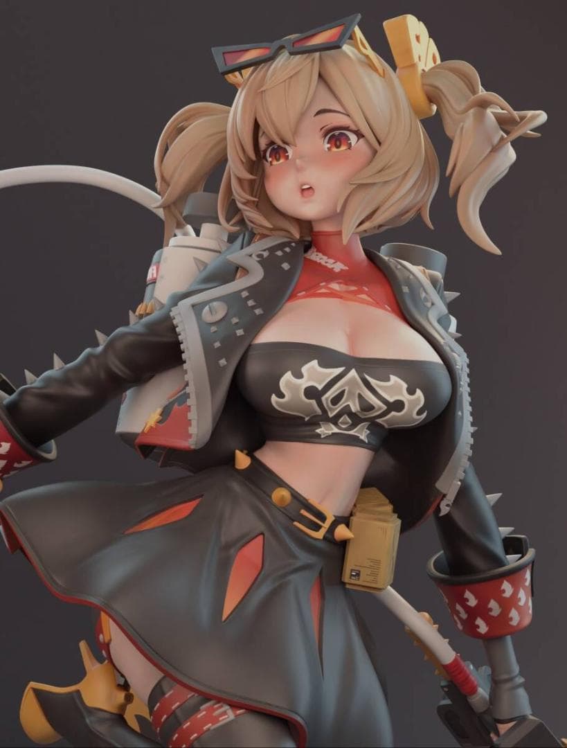 ラ*ン様 バーニス　ホワイト ゼンレスゾーンゼロ　ゼンゼロ　27ｃｍ　未塗装未組