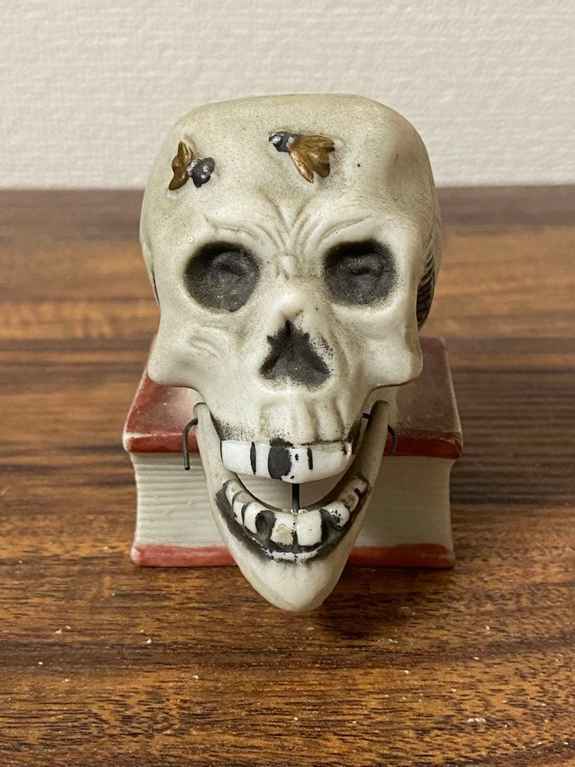 30s'40s' ビンテージスカルデザイン 灰皿　マッチホルダー古着ロカビリー
