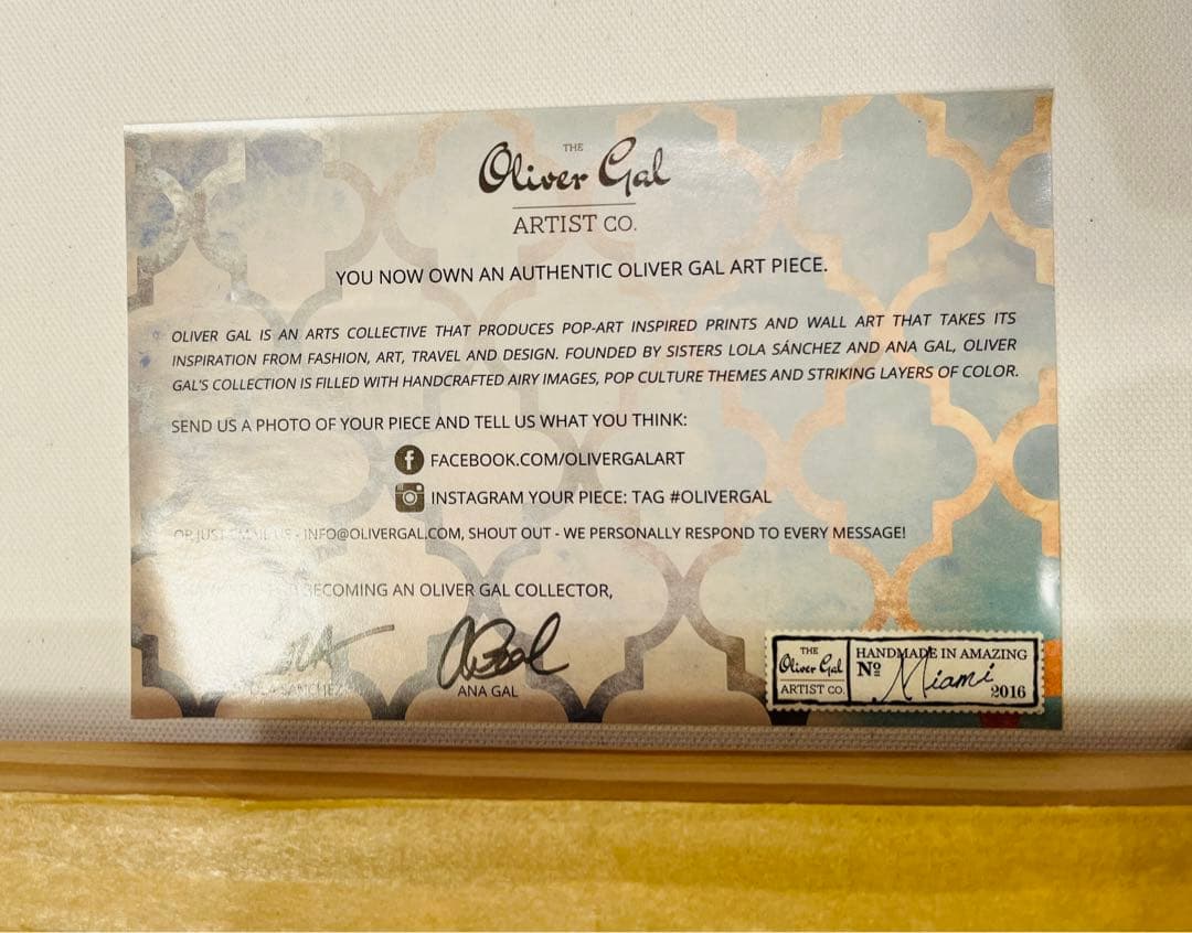オリバーガル　Oliver Gal アート　インテリア　アートパネル