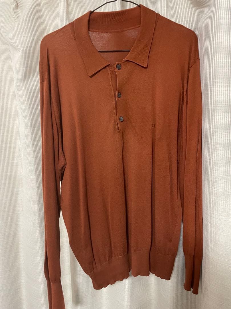 HERMES ニットセーター　オレンジ
