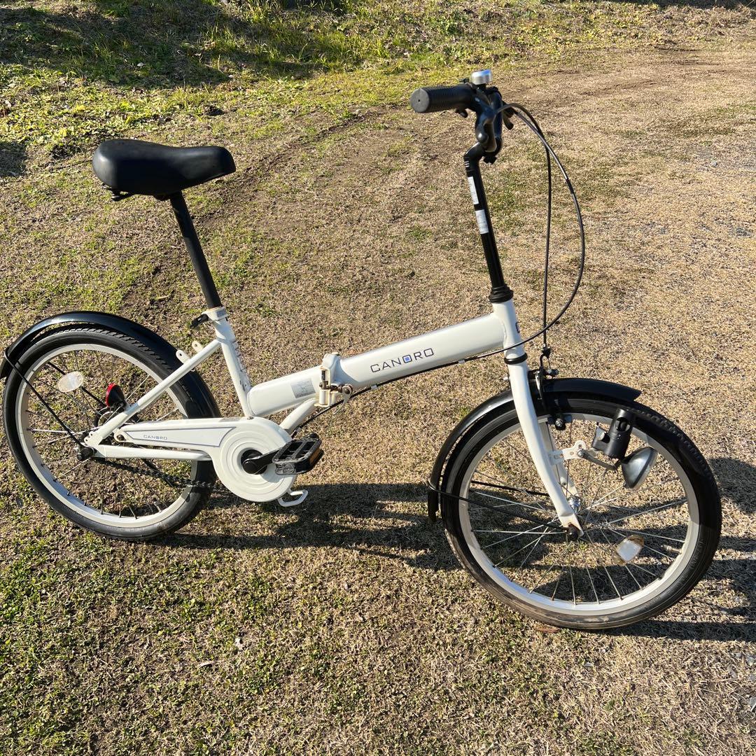 CANBRO 折りたたみ自転車 ホワイト 取りに来られる方