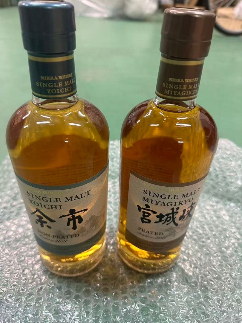 NIKKA WHISKY 余市 ノンピーテッド & 宮城峡 ピーテッド