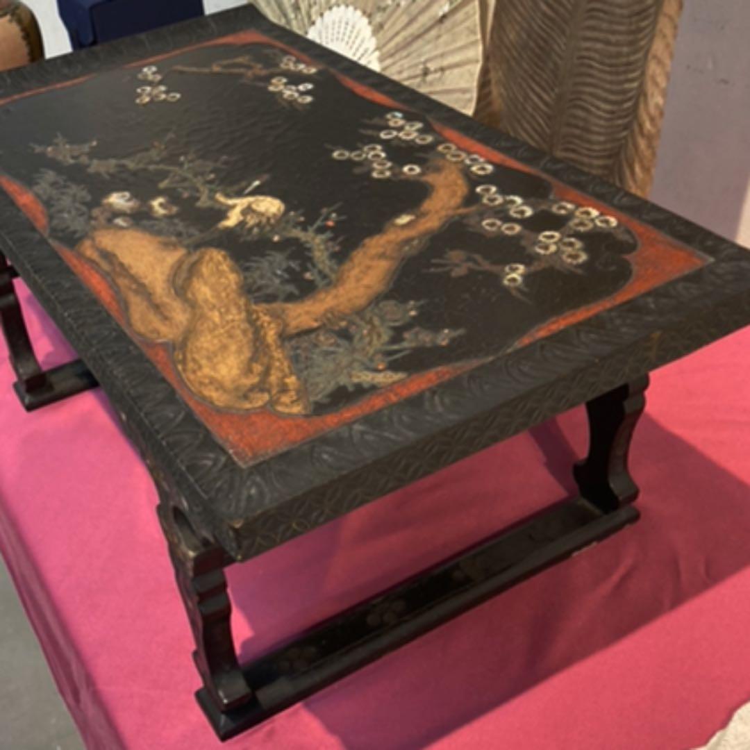 正倉院御物　唐物　松鶴四方台　壇紋