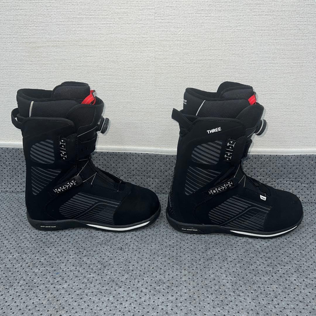 数回使用 人気サイズ27.5cm HEAD THREE BOA スノボブーツ