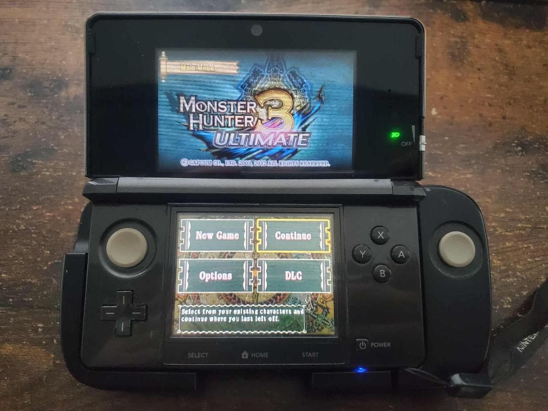 【激レアセット】3DS MH3G (TRI G) 欧州版 拡張スライドパッド付