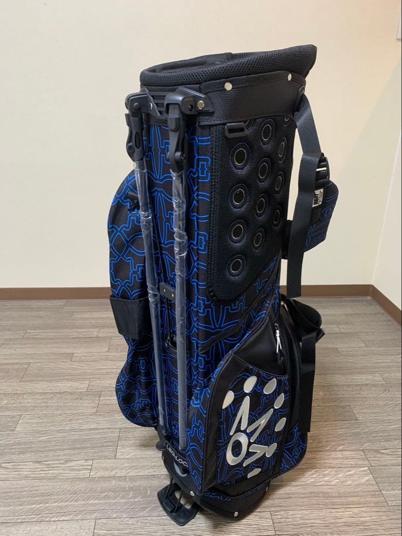 スタンド式キャディバック　ブルーラメライン！ご購入の方にパターカバープレゼント付