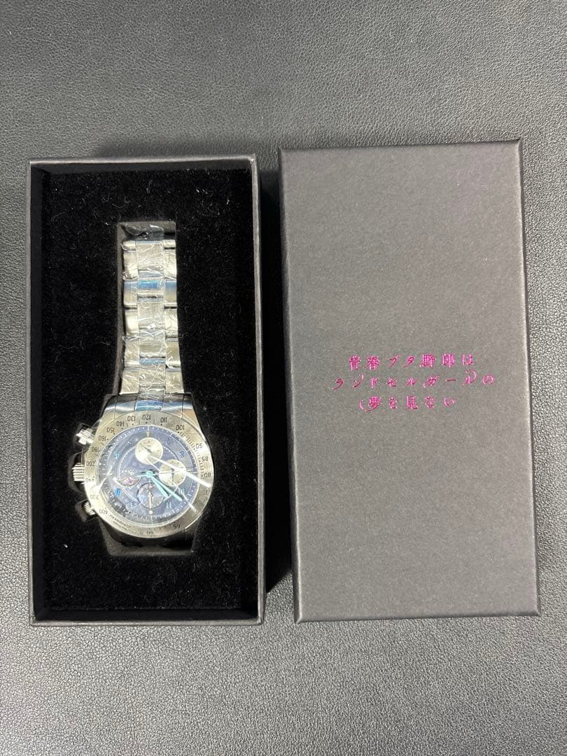 青ブタ 桜島麻衣モデル 天然ダイヤ クロノグラフ腕時計