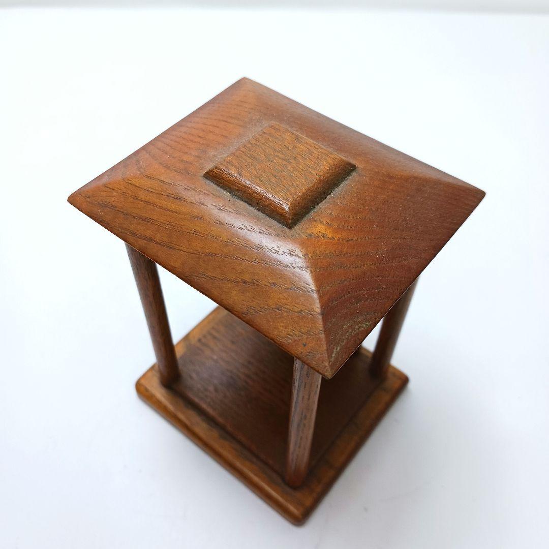 Y2293-26 仏教美術 木彫 不動明王 厨子 ミニチュア　I