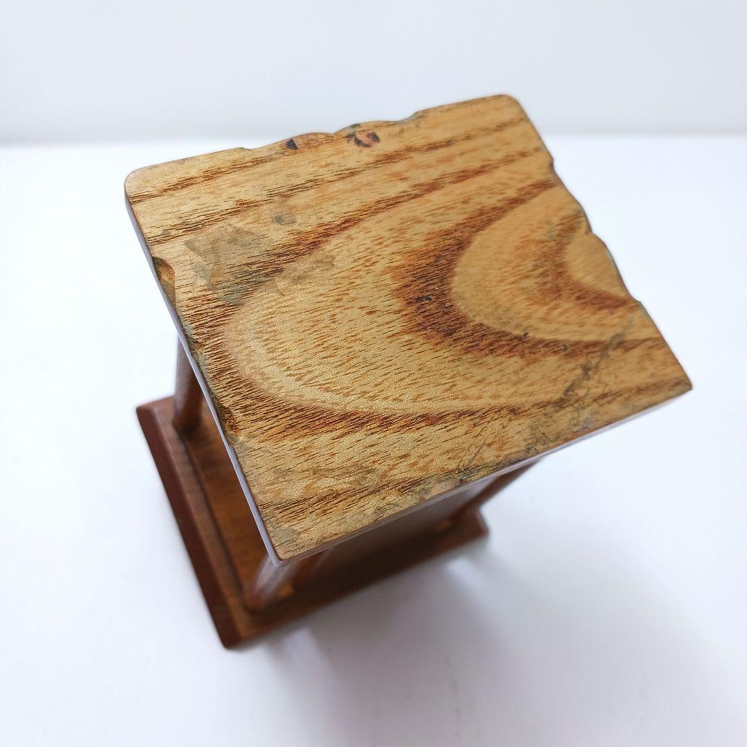 Y2293-26 仏教美術 木彫 不動明王 厨子 ミニチュア　I