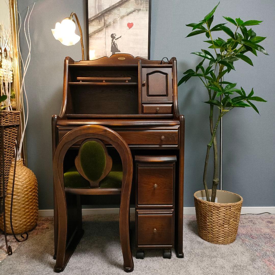 【チョコまま】　ATLANTA アンティーク ドレッサー デスクミラー