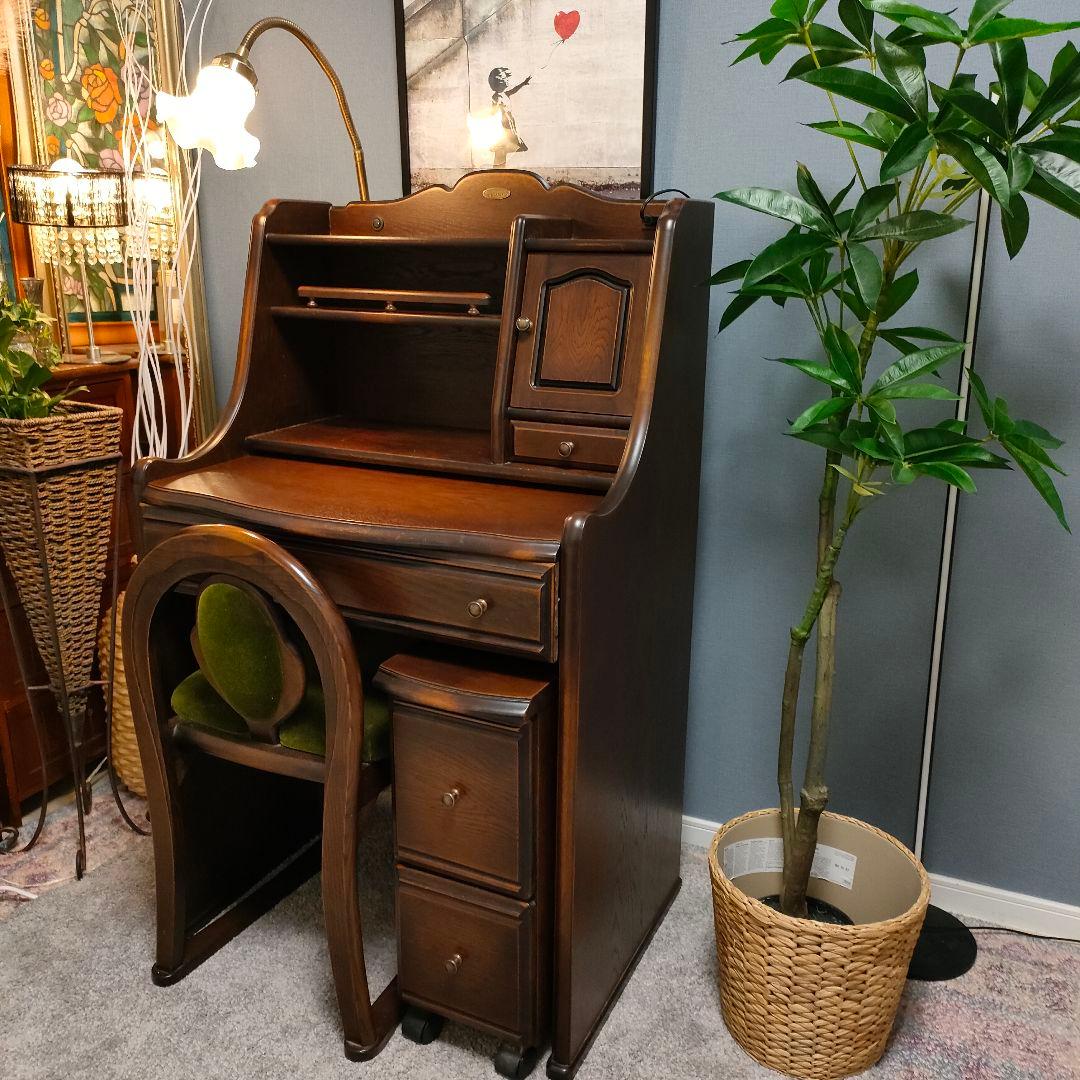 【チョコまま】　ATLANTA アンティーク ドレッサー デスクミラー
