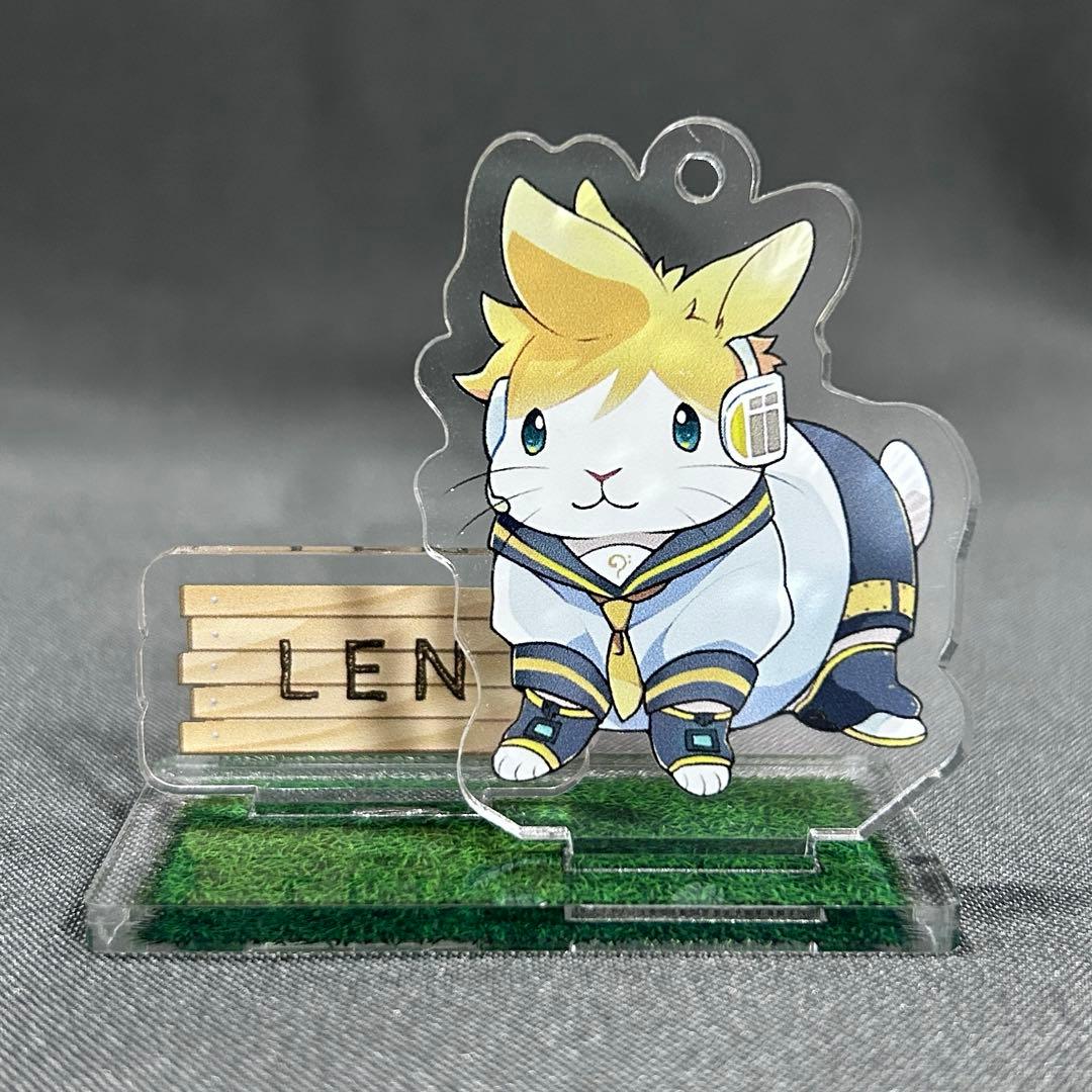 初音ミク×井口病院コラボ 鏡音レン アクリルスタンド 兎 アクリルキーホルダー