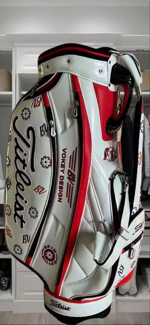 キャディバッグ PUレザー スポーツゴルフバッグ メンズゴルフバッグ レディース