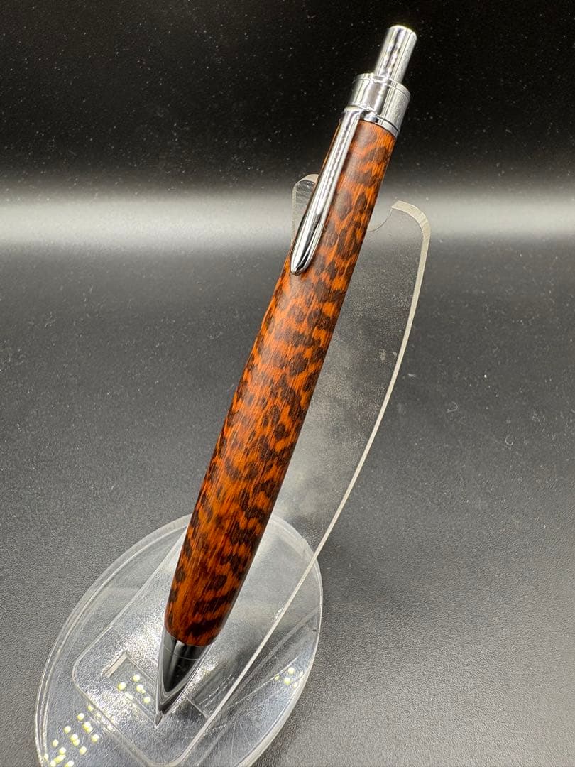 504極上　スネークウッド　木軸シャーペン　ボールペン