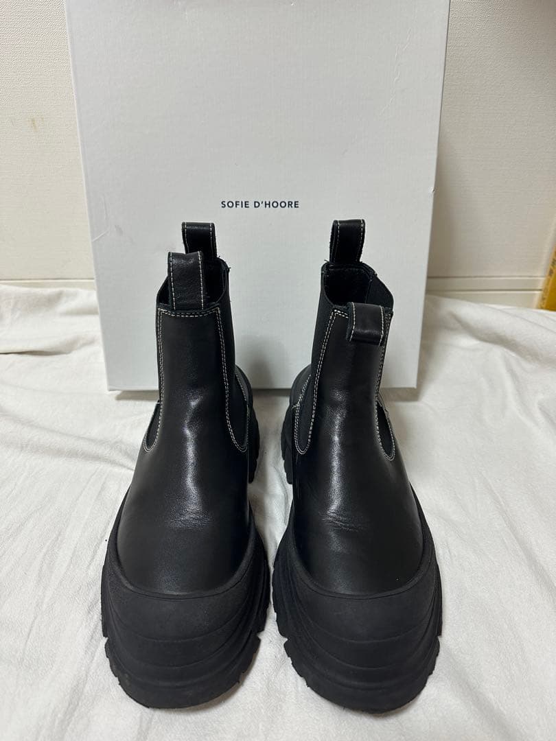 SOFIE D'HOORE レザー サイドゴアブーツ