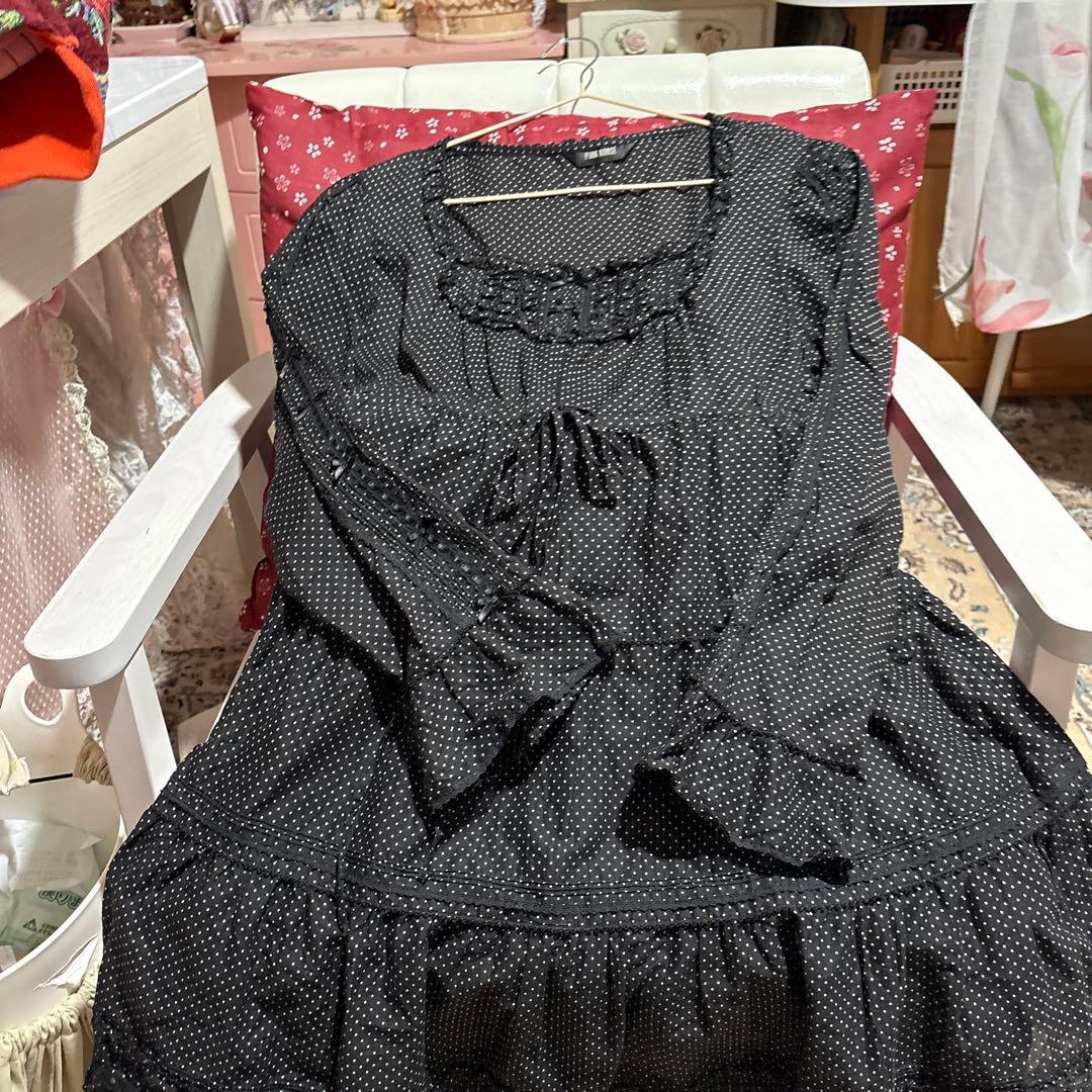 ピンクハウス、￼ドット柄ワンピース身幅50センチ、着丈85センチ￼￼￼、コットン