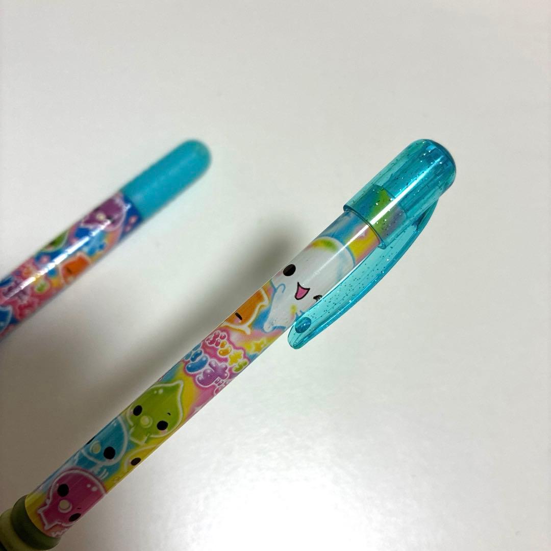 多色キャラクター柄シャープペンシル本体　あわ　シャボン玉　レトロ　平成　文具