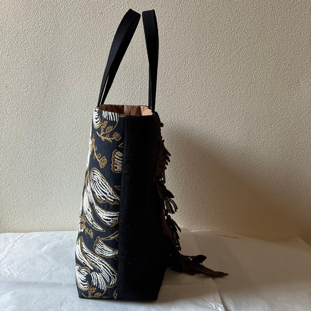 ミナペルホネン 生地使用　forest parade お散歩トートバッグ