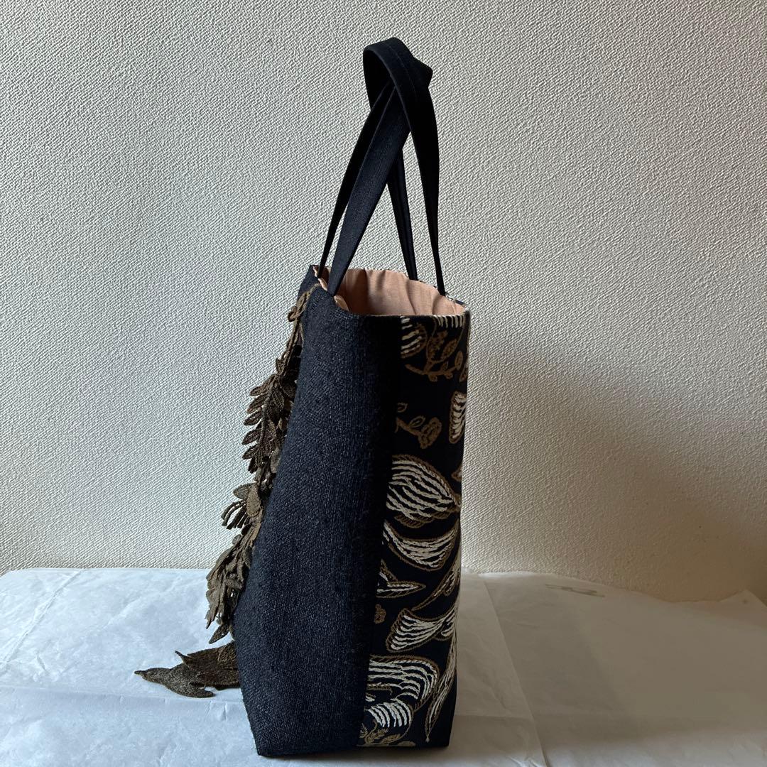 ミナペルホネン 生地使用　forest parade お散歩トートバッグ