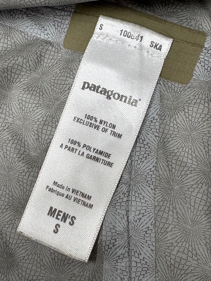 patagonia ナイロン ジャケット ウェーディング 釣り オリーブ