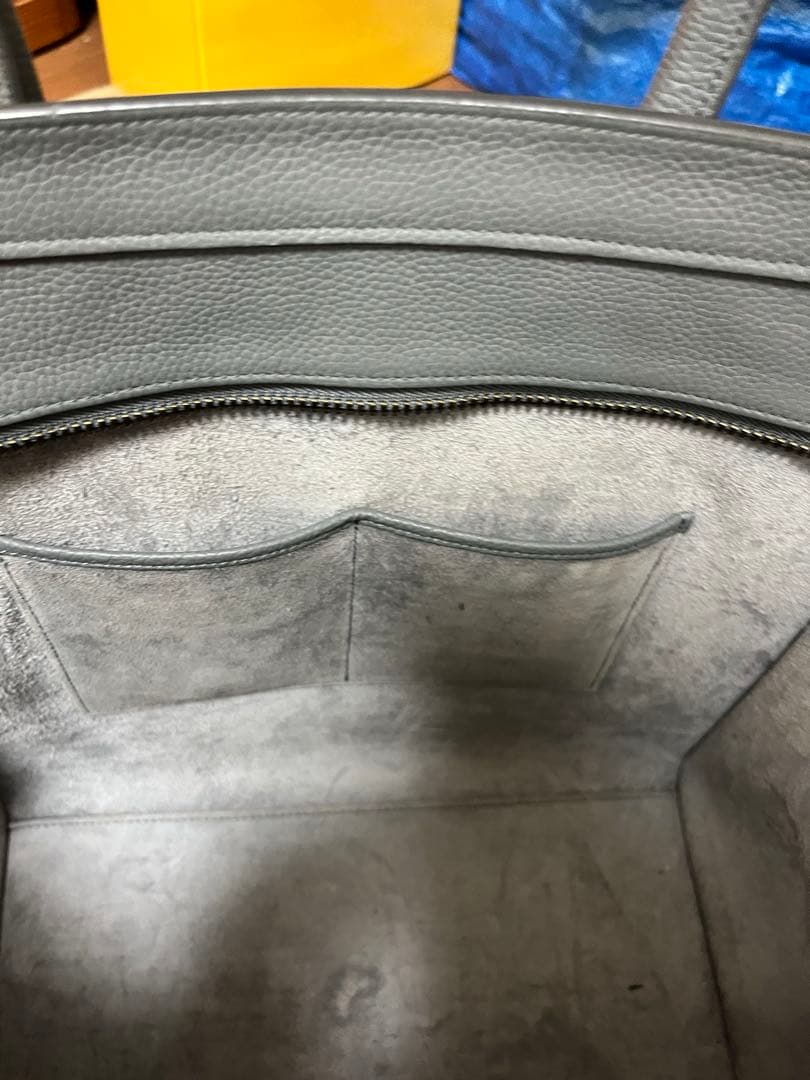 も*み様 セリーヌ　CELINE 新ロゴ　ラゲージ　ミニ　ショッパー　グレー　ト