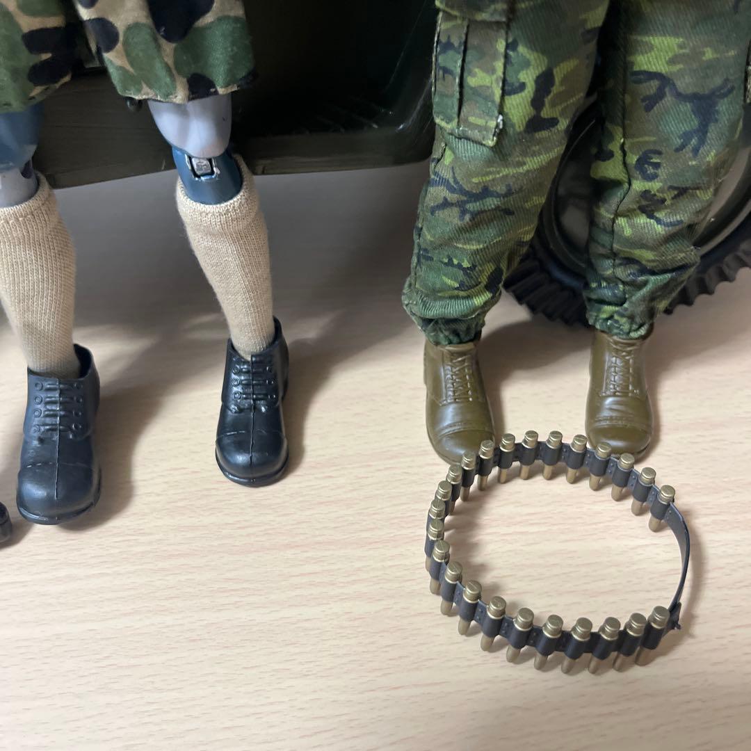 GI.joe コンバットジープ　1970年代 サイズ　1/6 人形2体付き