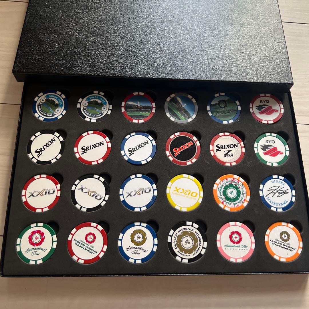 豪華チップマーカー色々３０枚、コレクションケース付き