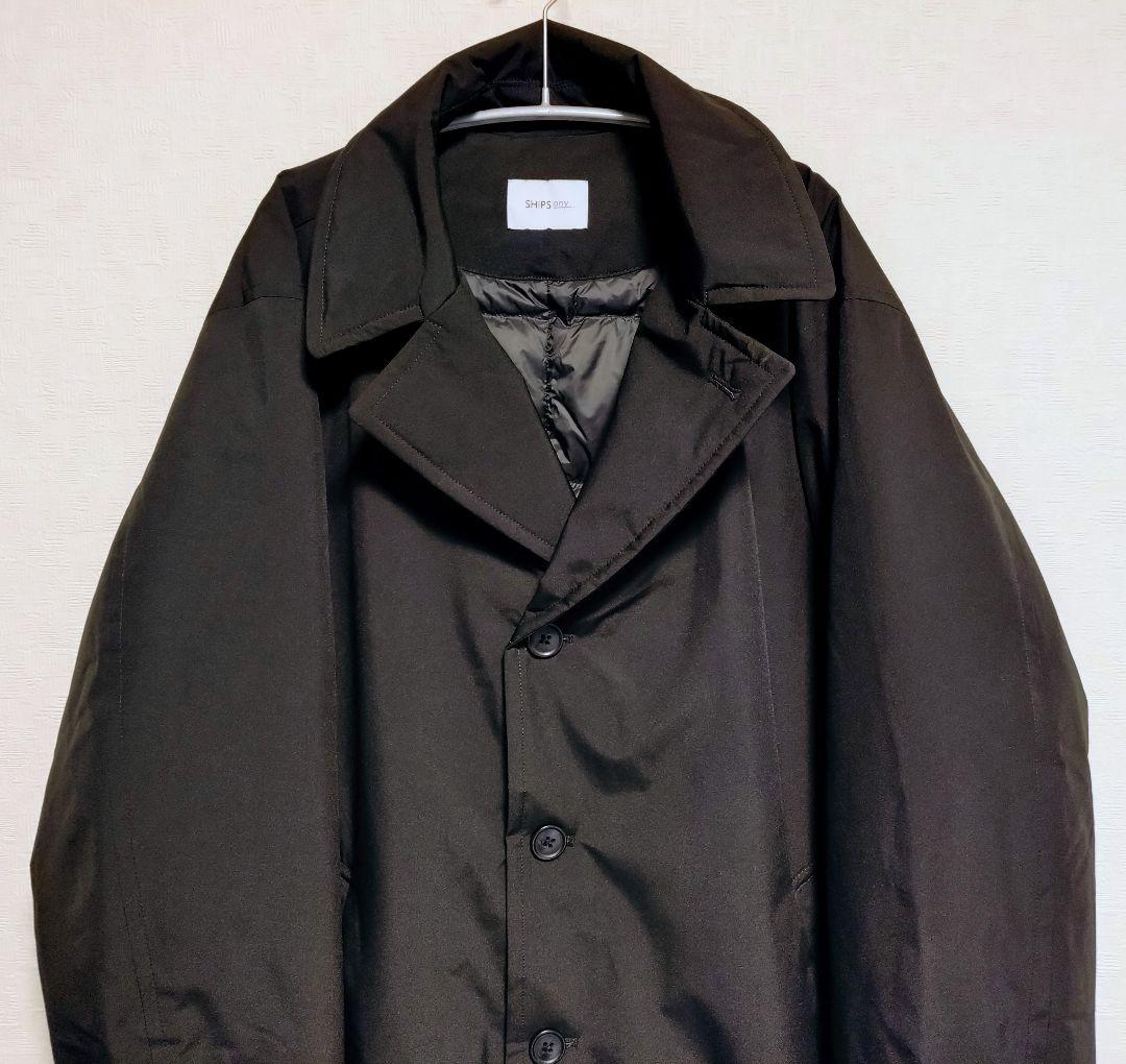 【SHIPS any】撥水/防風等 多機能 ダウン クラシカル ミドルカーコート