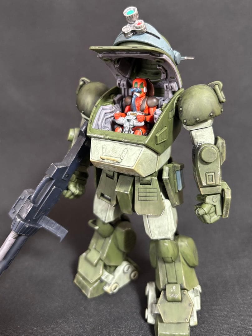 HGスコープドッグ＋拡張パーツセット1 完成品（部分塗装・ウェザリング仕上げ）