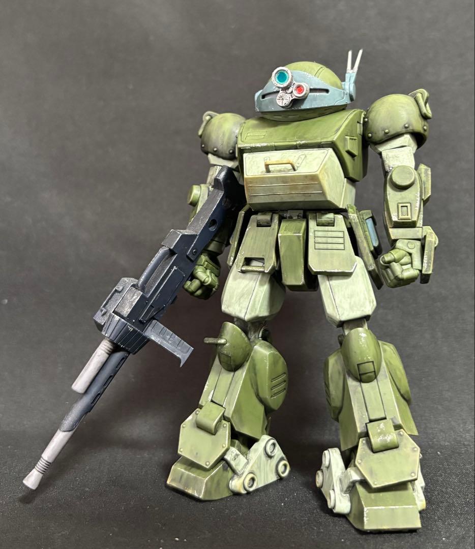 HGスコープドッグ＋拡張パーツセット1 完成品（部分塗装・ウェザリング仕上げ）