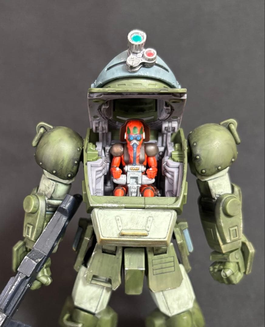 HGスコープドッグ＋拡張パーツセット1 完成品（部分塗装・ウェザリング仕上げ）