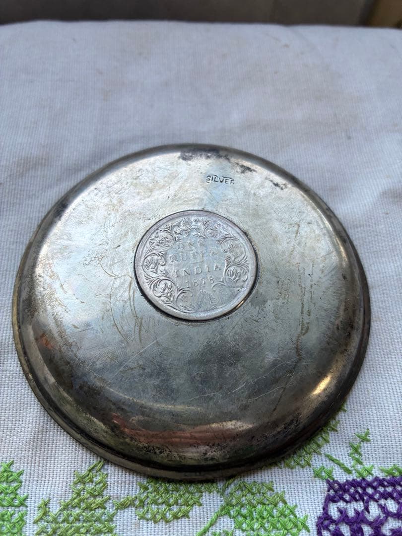 bluesky　アンティーク　シルバー　プレート　お皿　トレイ　銀製品